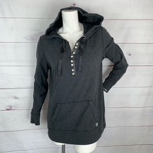 Puma gray long sleeve hooded shirt sz XL